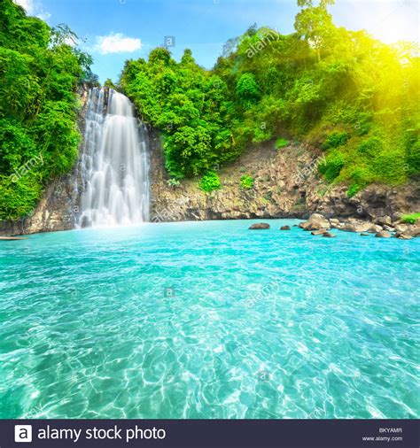 Beautiful Tropical Waterfall Wide Wallpapers