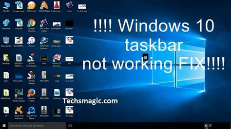 Windows 10 Taskbar Not Working Solved Youtube