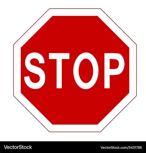 Red Stop Sign Printable