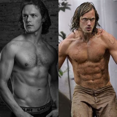 Same And Tarzan Sam Claflin Shirtless Sam Heughan Sam Heughan Outlander