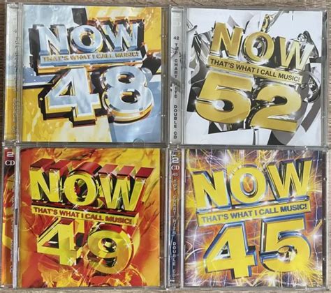 Now Thats What I Call Music Cds X 4 Double Disc Various Artists Top Chart Hits 870 Picclick