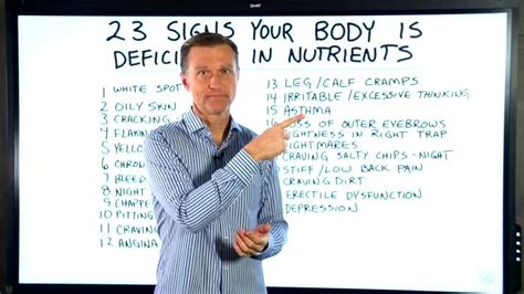 23 Signs Your Body Is Deficient In Nutrients