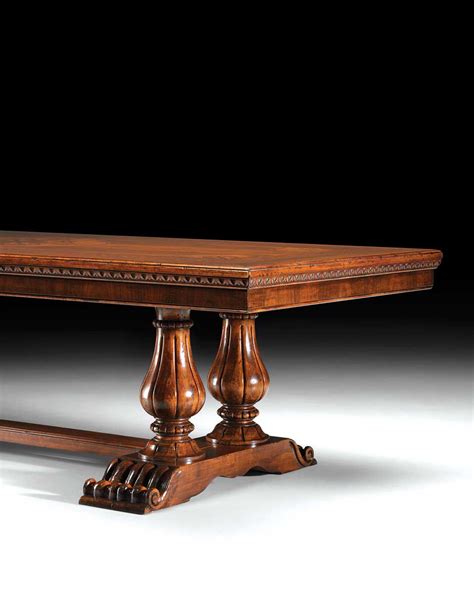 GV-852 Trestle Dining Table w/ Rolling Base - David Michael Furniture