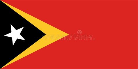 Bandera De Timor Oriental Con Proporciones Oficiales Y Bandera