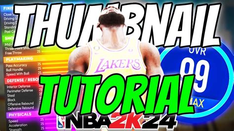 How To Make Advanced Thumbnails For Nba 2k24 Youtube