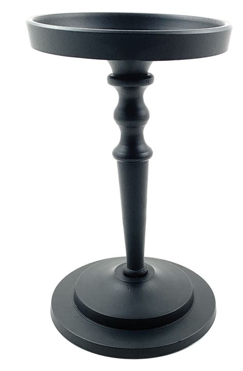 Pillar Candle Holder Glossy Black 8