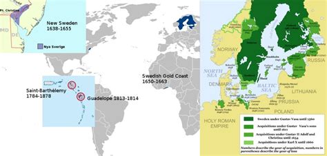 Swedish Colonial Empire From 1581 1878