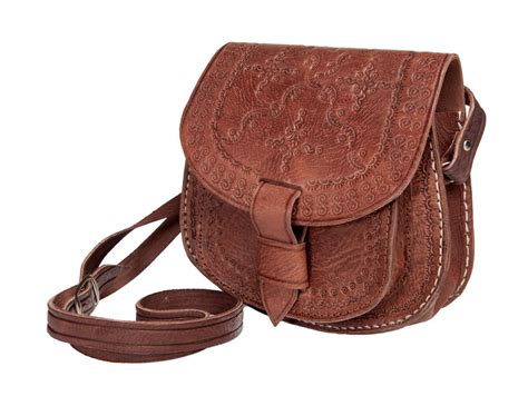 Brown Leather Crossbody Satchel Handbag Semashow Com