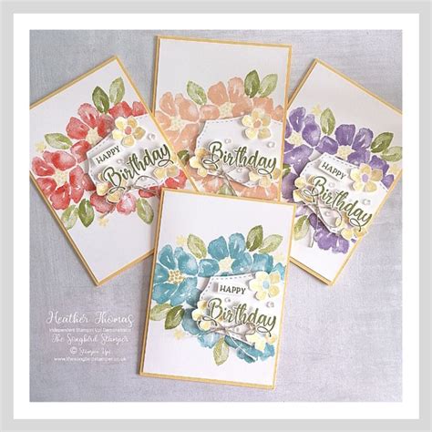 Blossoms In Bloom Birthday Cards The Songbird Stamper Floral