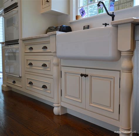 I got a kohler whitehaven short apron style apron front sink. Kitchen Remodeling - Tuscan Custom Cabinets — Ackley Cabinet LLC