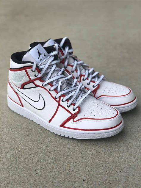 These Are Custom Made Air Jordan 1 Mid Shoes I Customize Shoes For A