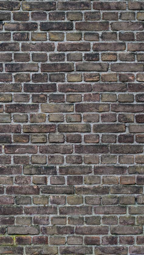 Download Wallpaper 1440x2560 Texture Wall Brick