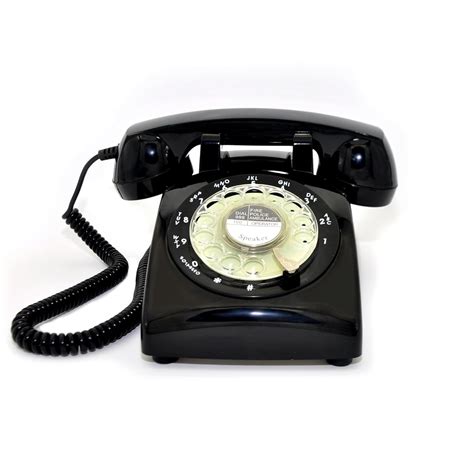 Black Color Vintage S STYLE ROTARY Retro Old Fashioned Rotary Dial Home Telephone