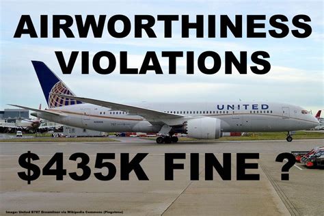 faa proposes us 435 000 fine against united airlines for 23 flights in non airworthy condition