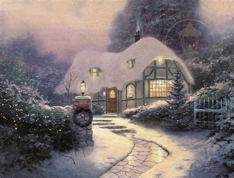 Christmas Cottage Thomas Kinkade Studios