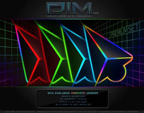 Dim V4 Premium Set By Biueguy On Deviantart Prismatic Neon Signs
