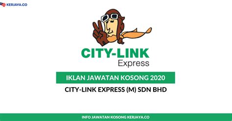Perniagaan milikan tunggal dan perkongsian boleh didaftarkan dan dimulakan dalam tempoh yang pendek dan agak mudah. Jawatan Kosong Terkini City-Link Express (M) Sdn Bhd ...