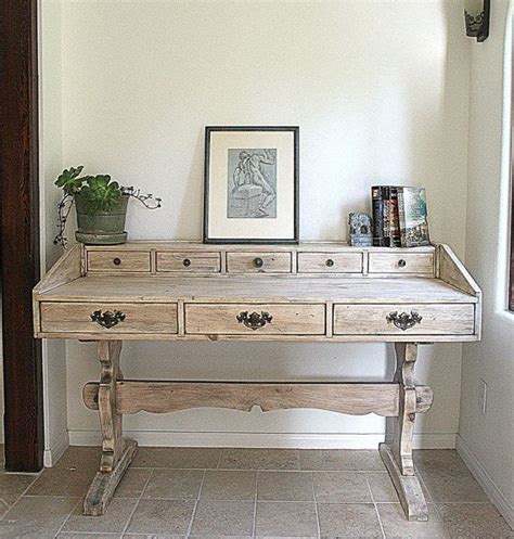Jual vienna retro desk pc608 walnut 90cm | office desks. Vintage Desk Rustic Grey Hand Finished with Drawers | Home ...