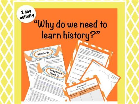 Why Do We Need To Learn History Teaching Resources