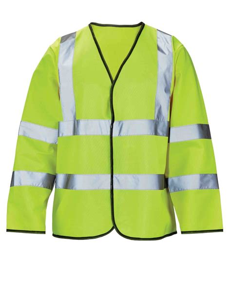 High Visibility Long Sleeved Waistcoat Sugdens Corporate Clothing