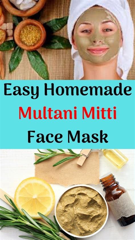 5 homemade clay face mask recipes. Easy Homemade Multani Mitti Face Mask (fuller's earth) in ...