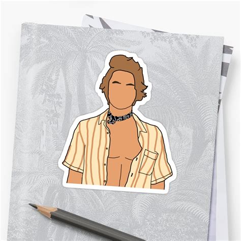 #thesalonguy #hairtutorial #outerbankshere is the chase stokes better known as john b from the netflix series outer banks.buy my book here. "John B from Outer Banks" Sticker by Delaney901 | Redbubble