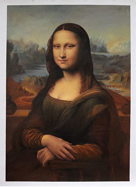 Mona Lisa La Gioconda Leonardo Da Vinci Hand Painted