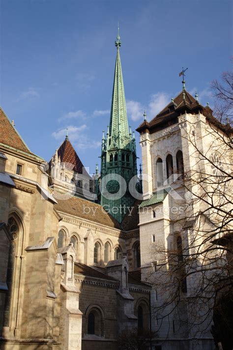 Stpier Cathedral In Geneva Stock Photo Royalty Free Freeimages
