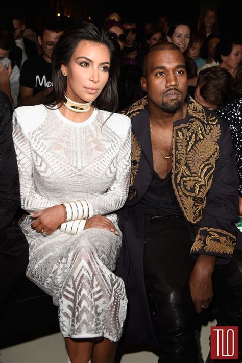 Kim Kardashian And Kanye West At Paris Fashion Week Tom