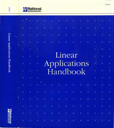 1994nationallinearapplicationshandbook 1994 National Linear
