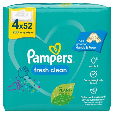 Pampers Fresh Clean Baby Wipes Morrisons