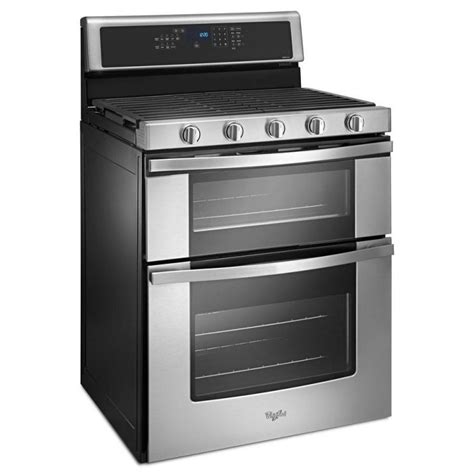 Lpg cast iron baby bottom burner, one, size: Whirlpool WGG745S0FS 6.0 cu. ft. Double Oven Gas Range ...