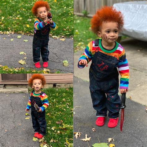 Chucky Costume For Kids Diy Halloween Chucky Costumes Chucky
