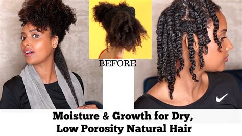 The Ultimate Moisture And Fast Hair Growth Routine For Dry Low Porosity Natural Hair Youtube