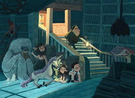 Night At The Library On Behance