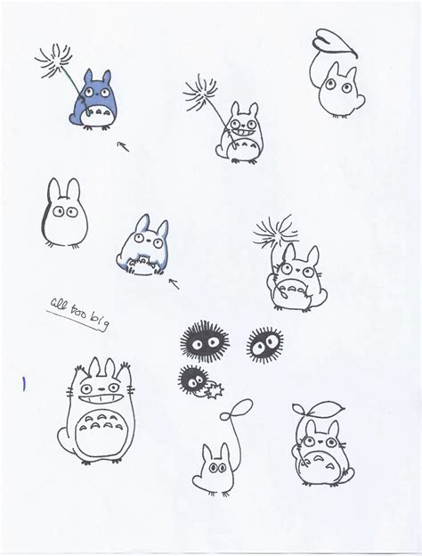 Totoro Tattoo Line Art Go Images Load