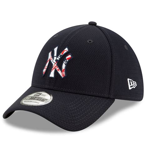 New York Yankees New Era 2021 Batting Practice 39thirty Flex Hat Navy