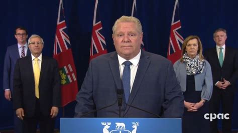 Ford's cabinet is scheduled to meet on wednesday to discuss the matter; Doug Ford Announcement Friday / Ontario Premier To Make ...
