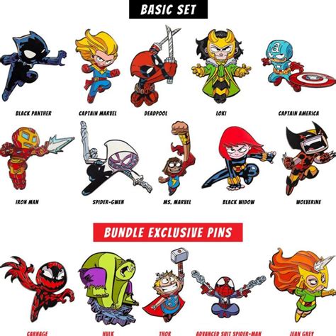 Marvel Made Pins By Skottie Young Disney Pins Blog