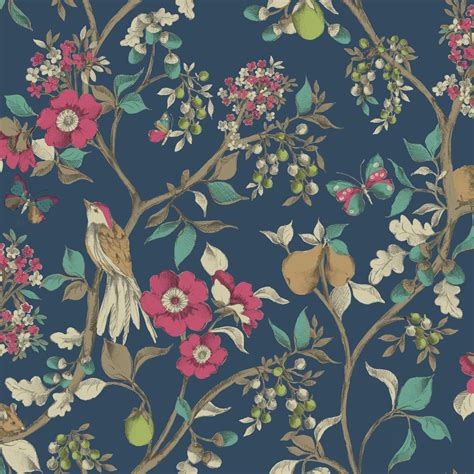 Browse our selection of gold florals wallpaper and find the perfect design for you—created by our community of independent artists. Holden Décor Damsen Floral Pattern Bird Countryside ...