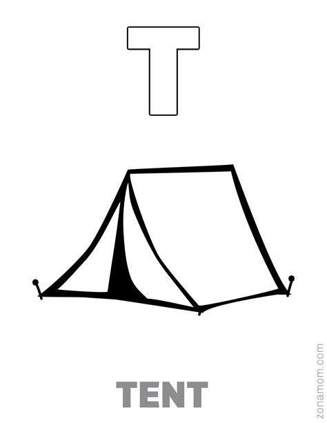 Letter T Coloring Pages