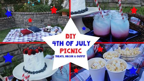 Everyone around here says that summer doesn't really start until after the fourth and they are pretty i love red, white, and blue and it's so fun to put together fourth of july outfits for our girls. DIY 4th of July Picinc! Treats, Decor & Outfit! - YouTube