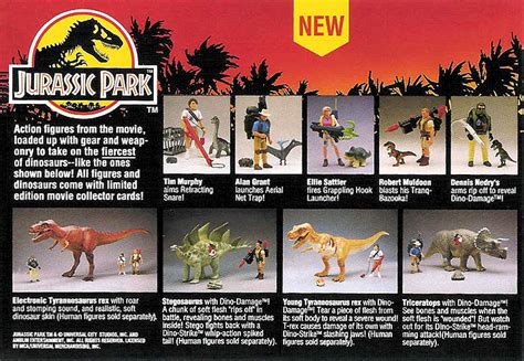 Lost Entertainment Toys Jurassic Park Action Figures And Play Sets