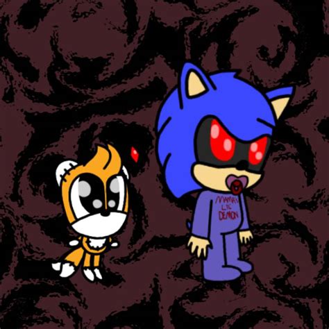 Baby Sonicexe And Tails Doll By Haileykittydoesart On Deviantart