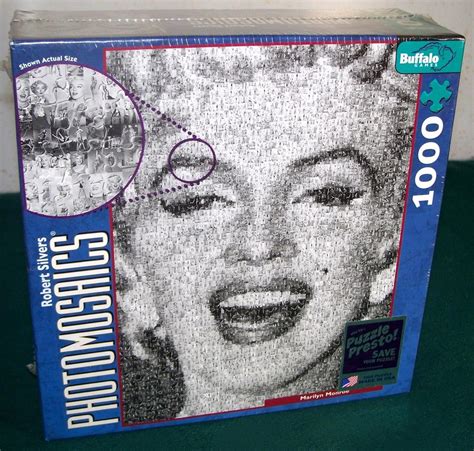 Marilyn Monroe Photomosaics Jigsaw Puzzle Pieces Robert Silvers Misb