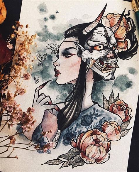 Irezumi Collective On Instagram “👩🏻👺👹 Artwork By Pei Location