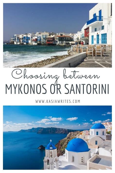 Mykonos Or Santorini What You Need To Know Greece Vacation Greece