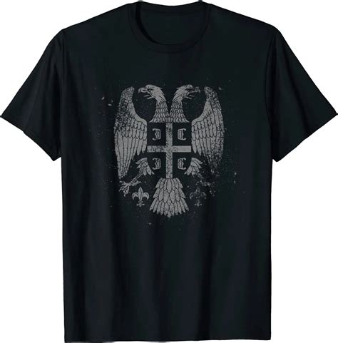 Serbian Double Headed Eagle Tshirt For A Serbia Fan T Shirt Short