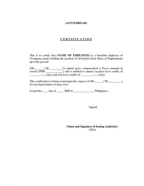 / free 11+ employment letter samples in ms word | pdf. certification form example certificate employment letter ...