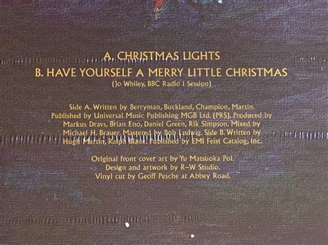 Coldplay Christmas Lights 1 Single EdiciÓn Limitada Tienda De